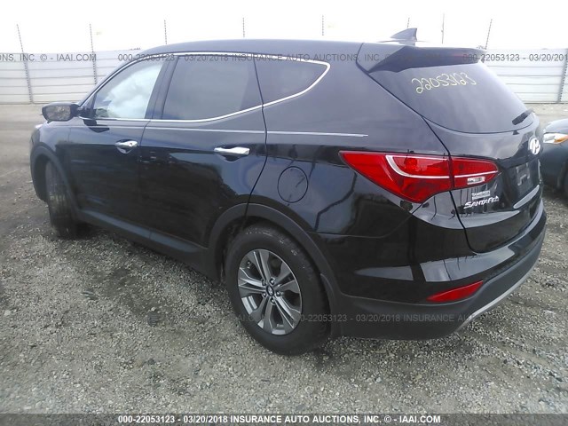 5XYZT3LB3GG374894 - 2016 HYUNDAI SANTA FE SPORT  BLACK photo 3