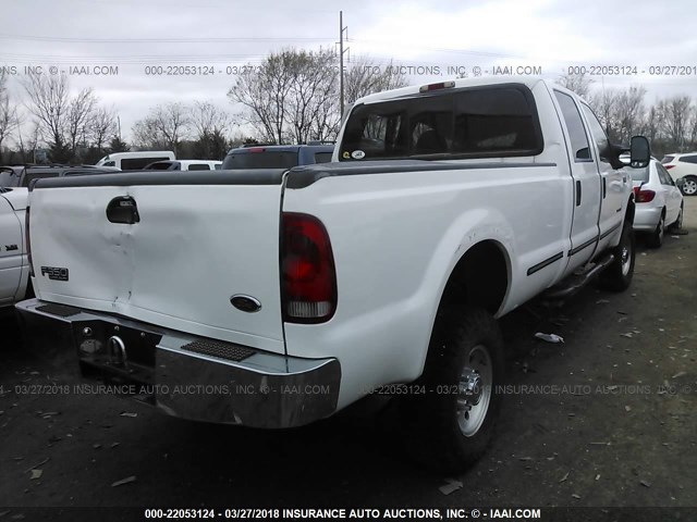 1FTSW31F6XEC24222 - 1999 FORD F350 SRW SUPER DUTY WHITE photo 4