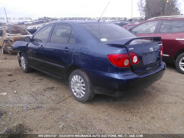 JTDBR32E360073073 - 2006 TOYOTA COROLLA CE/LE Dark Blue photo 3