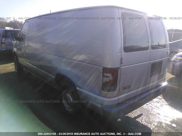 1FTRE14223HB99262 - 2003 FORD ECONOLINE E150 VAN GRAY photo 3