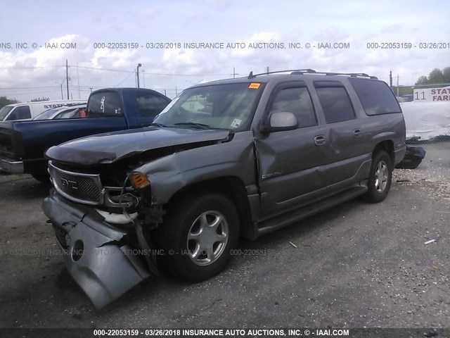 1GKFK66U46J166174 - 2006 GMC YUKON XL DENALI GRAY photo 2