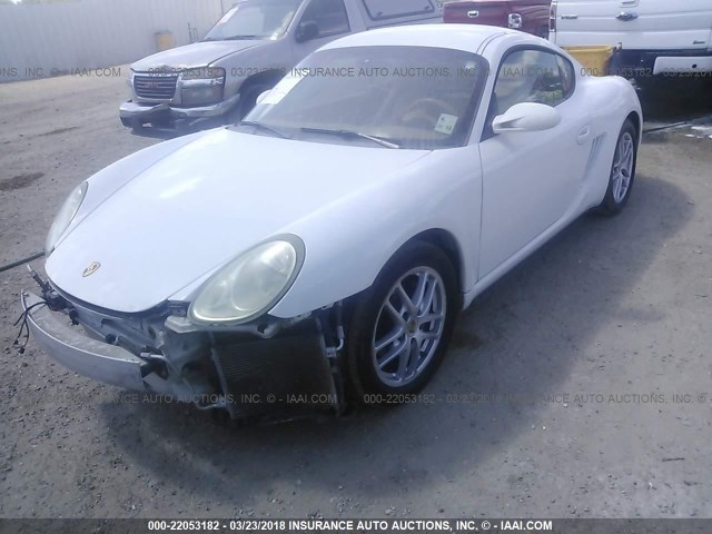 WP0AA29807U761412 - 2007 PORSCHE CAYMAN S WHITE photo 2