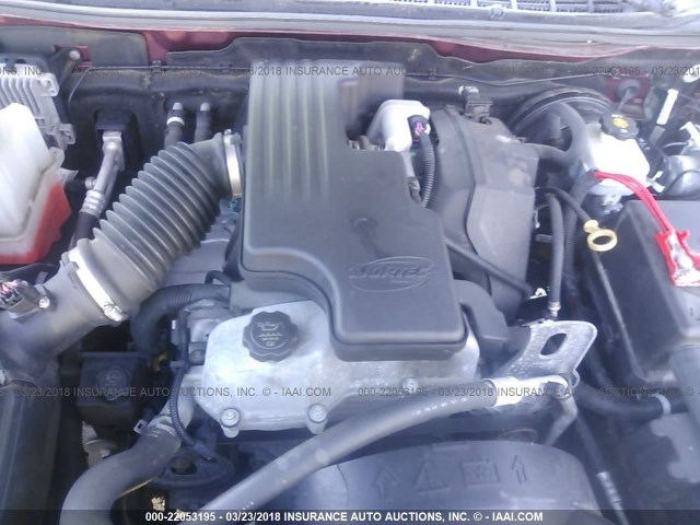 1GCCS149078146643 - 2007 CHEVROLET COLORADO BURGUNDY photo 10