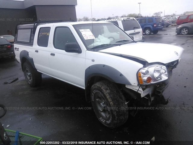 1N6ED27Y13C433733 - 2003 NISSAN FRONTIER CREW CAB XE/CREW CAB SE WHITE photo 1