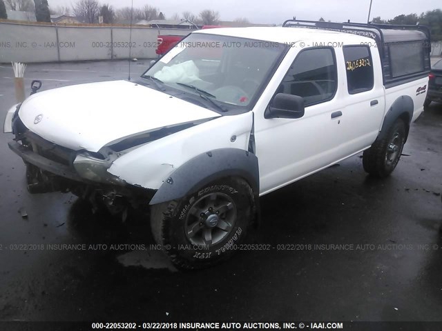 1N6ED27Y13C433733 - 2003 NISSAN FRONTIER CREW CAB XE/CREW CAB SE WHITE photo 2