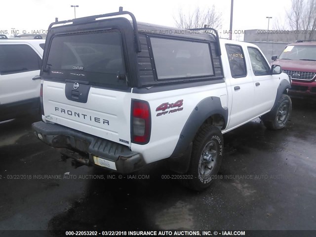 1N6ED27Y13C433733 - 2003 NISSAN FRONTIER CREW CAB XE/CREW CAB SE WHITE photo 4