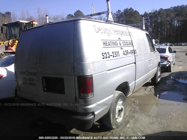 1FTFE2429VHB29253 - 1997 FORD ECONOLINE E250 VAN SILVER photo 4