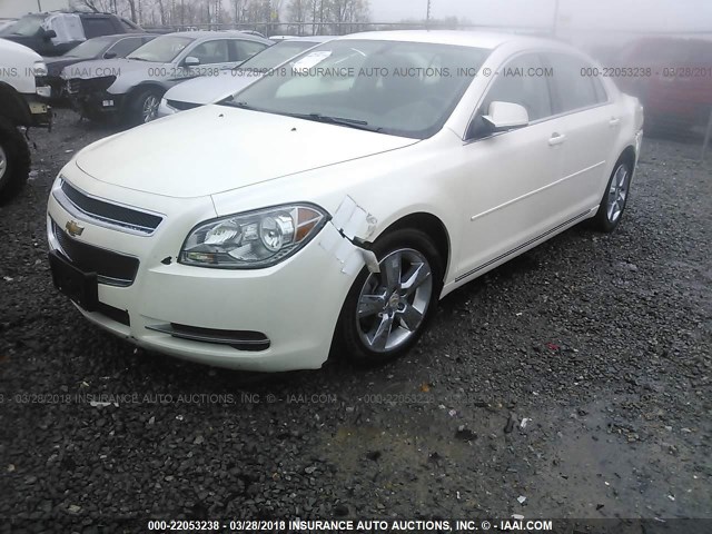 1G1ZC5E10BF230496 - 2011 CHEVROLET MALIBU 1LT WHITE photo 2