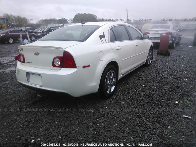 1G1ZC5E10BF230496 - 2011 CHEVROLET MALIBU 1LT WHITE photo 4