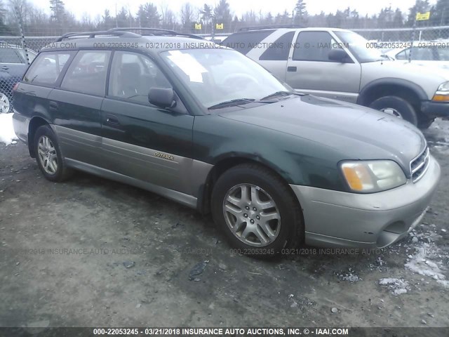 4S3BH675027623943 - 2002 SUBARU LEGACY OUTBACK AWP 绿色 照片 1