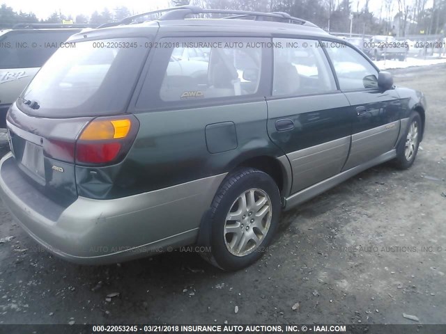 4S3BH675027623943 - 2002 SUBARU LEGACY OUTBACK AWP 绿色 照片 4