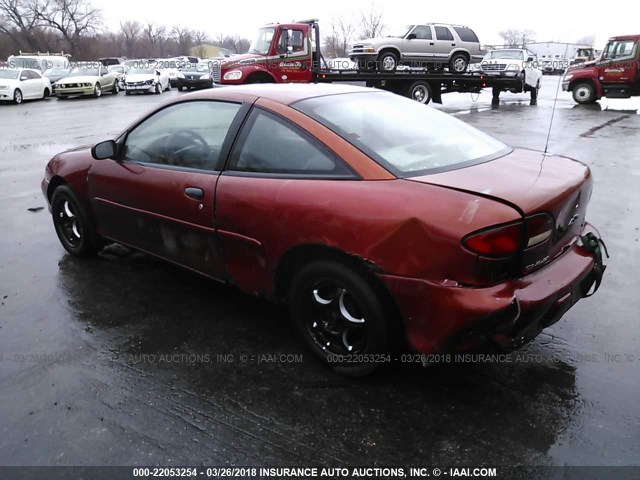 1G1JC1244W7318875 - 1998 CHEVROLET CAVALIER RS MAROON photo 3