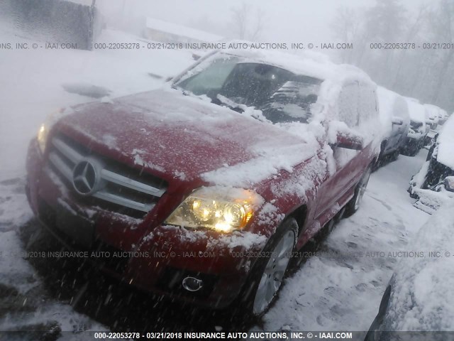 WDCGG8HB8AF328483 - 2010 MERCEDES-BENZ GLK 350 4MATIC 红色 照片 2