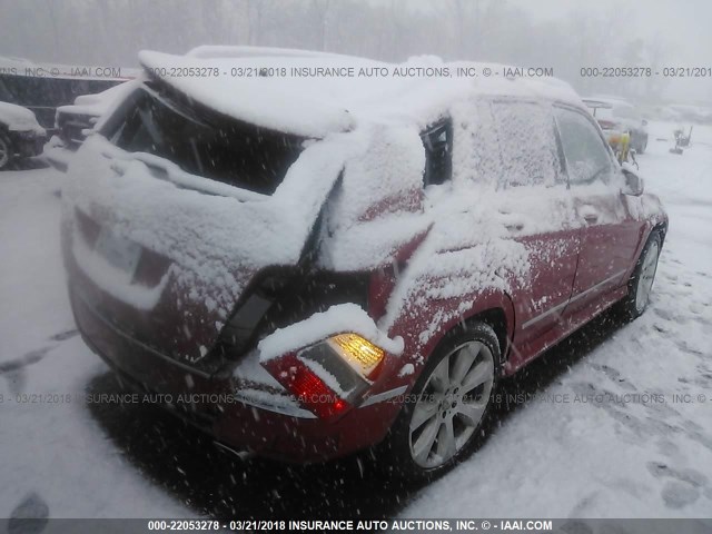 WDCGG8HB8AF328483 - 2010 MERCEDES-BENZ GLK 350 4MATIC 红色 照片 4