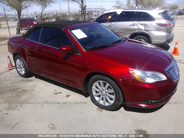 1C3BCBEB7CN215750 - 2012 CHRYSLER 200 TOURING RED photo 1