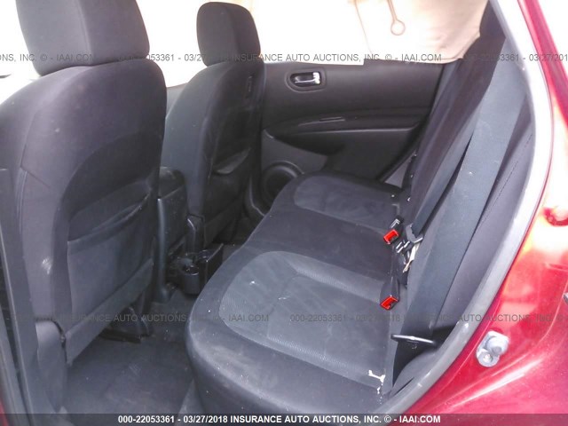 JN8AS5MV1CW362717 - 2012 NISSAN ROGUE S/SV RED photo 8