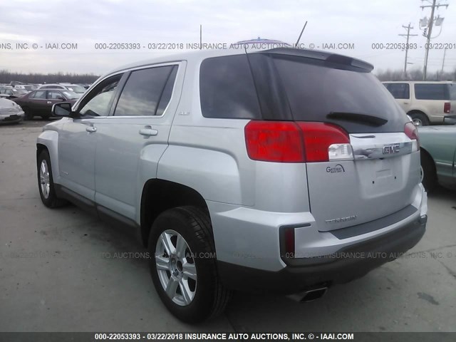 2GKALMEK9G6274705 - 2016 GMC TERRAIN SLE SILVER photo 3