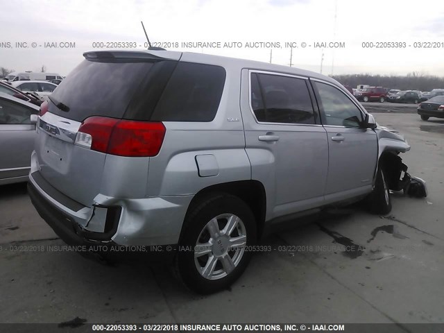 2GKALMEK9G6274705 - 2016 GMC TERRAIN SLE SILVER photo 4