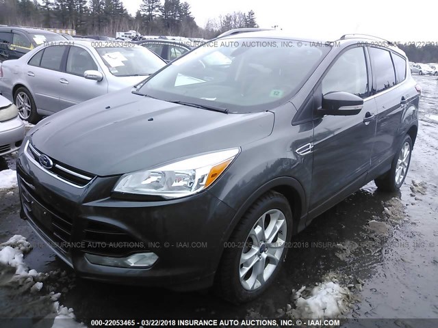 1FMCU9J93FUB22433 - 2015 FORD ESCAPE TITANIUM Gri fotoğraf 2