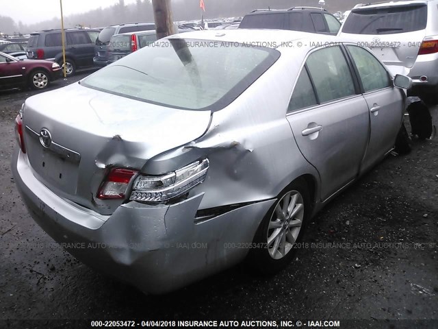 4T4BF3EK5AR048348 - 2010 TOYOTA CAMRY SE/LE/XLE SILVER photo 4