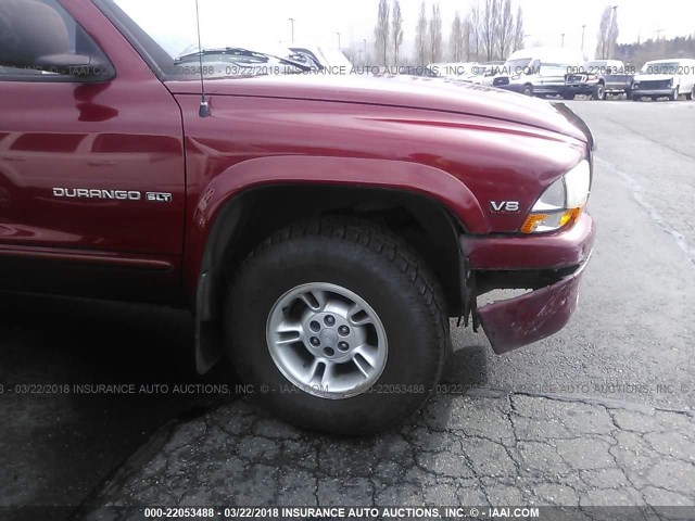 1B4HS28Y8WF200839 - 1998 DODGE DURANGO RED photo 6