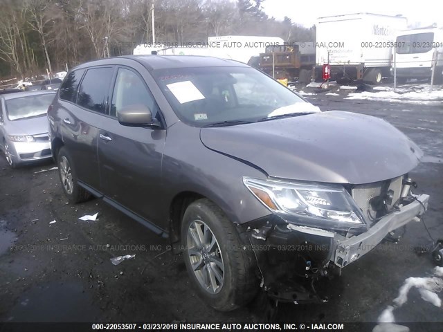 5N1AR2MM5EC664363 - 2014 NISSAN PATHFINDER S/SV/SL/PLATINUM 米色 照片 1