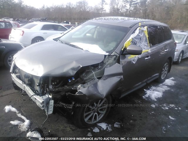 5N1AR2MM5EC664363 - 2014 NISSAN PATHFINDER S/SV/SL/PLATINUM 米色 照片 2