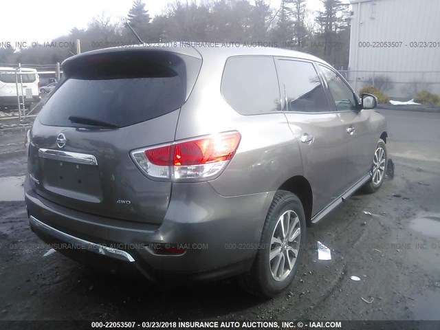 5N1AR2MM5EC664363 - 2014 NISSAN PATHFINDER S/SV/SL/PLATINUM 米色 照片 4