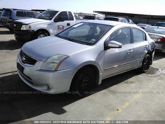 3N1AB6AP6AL602485 - 2010 NISSAN SENTRA 2.0/2.0S/SR/2.0SL SILVER photo 2