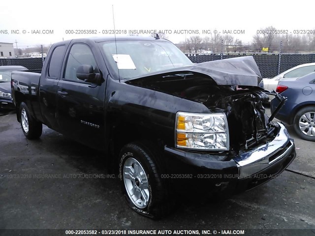 1GCSKSE3XAZ192767 - 2010 CHEVROLET SILVERADO K1500 LT BLACK photo 1