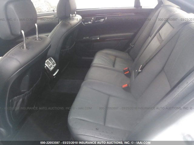 WDDNG76X97A054471 - 2007 MERCEDES-BENZ S 600 SILVER photo 8