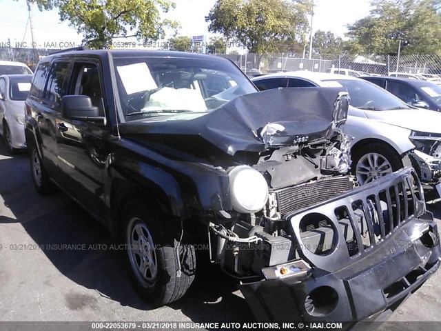 1J4NT2GB4AD504121 - 2010 JEEP PATRIOT SPORT BLACK photo 1