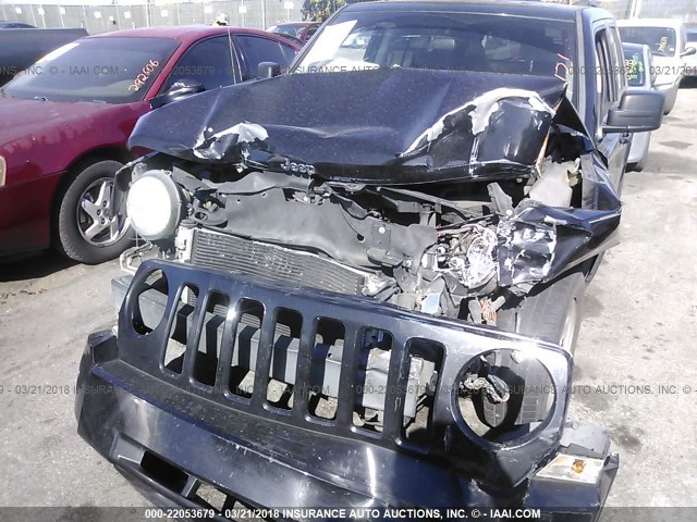 1J4NT2GB4AD504121 - 2010 JEEP PATRIOT SPORT BLACK photo 6