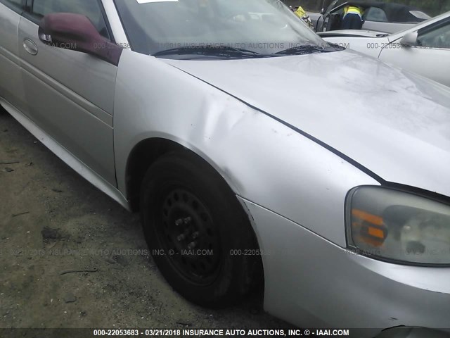 2G2WP522551154897 - 2005 PONTIAC GRAND PRIX SILVER photo 6