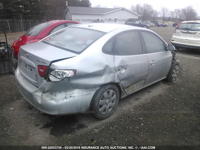 KMHDU46D88U343792 - 2008 HYUNDAI ELANTRA GLS/SE/LIMITED GRAY photo 4