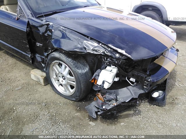 1ZVHT82H075239828 - 2007 FORD MUSTANG GT BLACK photo 6