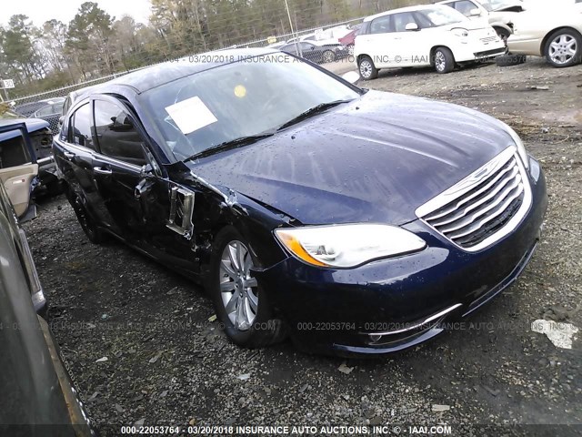 1C3CCBCGXDN712182 - 2013 CHRYSLER 200 LIMITED BLUE photo 1