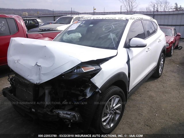 KM8J33A20GU223019 - 2016 HYUNDAI TUCSON LIMITED/SPORT AND ECO/SE WHITE photo 2