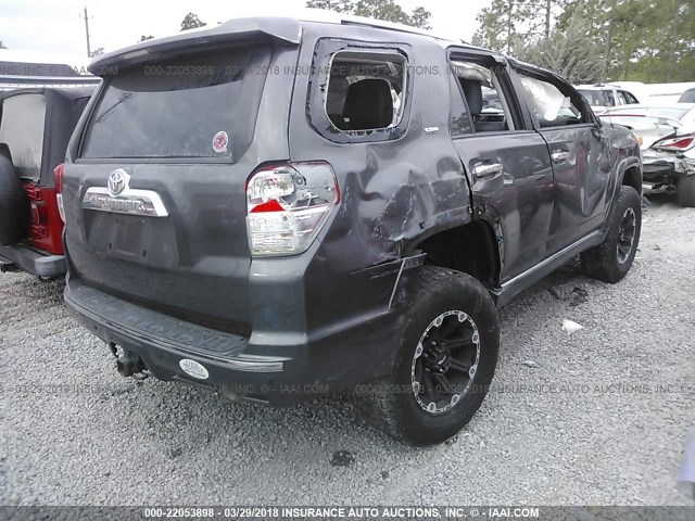 JTEBU5JR5B5033195 - 2011 TOYOTA 4RUNNER SR5/LIMITED/TRAIL GRAY photo 4