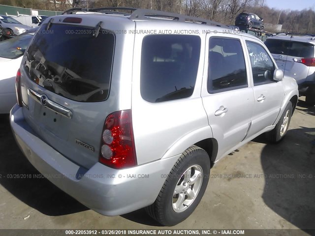 4F2YZ92Z96KM26209 - 2006 MAZDA TRIBUTE I SILVER photo 4