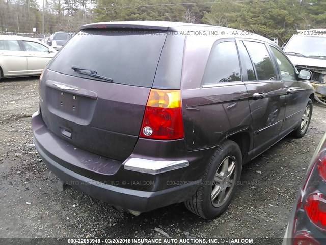 2C8GM68454R348674 - 2004 CHRYSLER PACIFICA MAROON photo 4