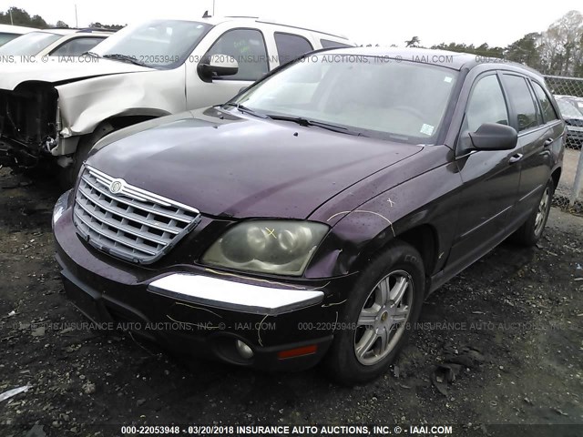 2C8GM68454R348674 - 2004 CHRYSLER PACIFICA MAROON photo 6