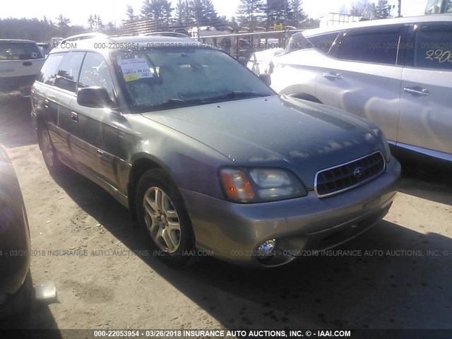 4S3BH675547603190 - 2004 SUBARU LEGACY OUTBACK AWP GREEN photo 1