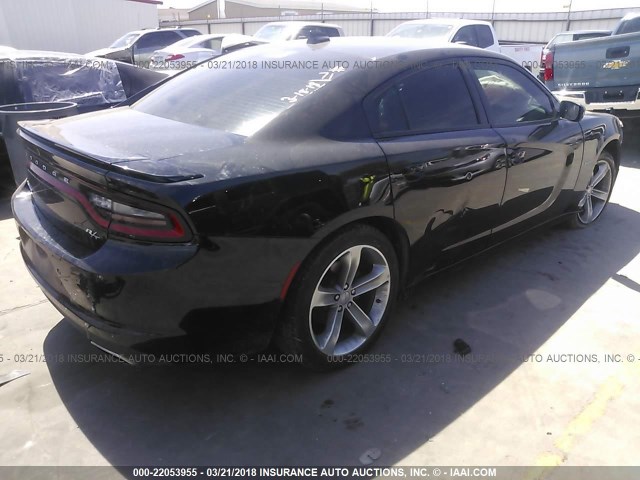 2C3CDXCT5FH901681 - 2015 DODGE CHARGER R/T BLACK photo 4