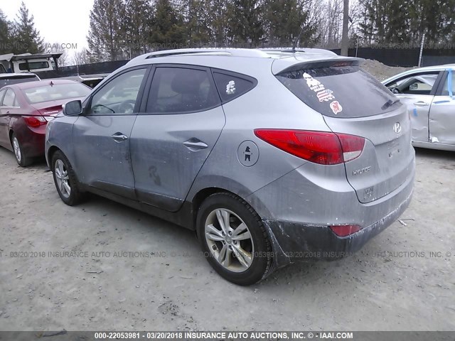 KM8JUCAC0DU696033 - 2013 HYUNDAI TUCSON GLS/LIMITED GRAY photo 3