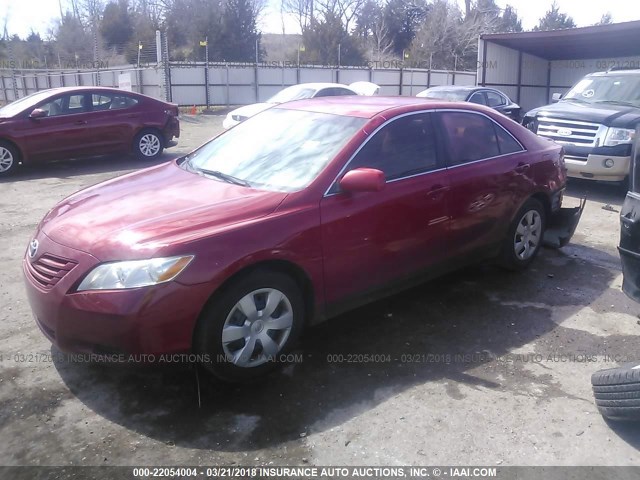 4T1BE46K39U372248 - 2009 TOYOTA CAMRY SE/LE/XLE RED photo 2