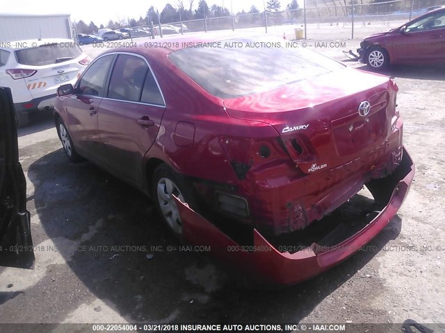 4T1BE46K39U372248 - 2009 TOYOTA CAMRY SE/LE/XLE RED photo 3