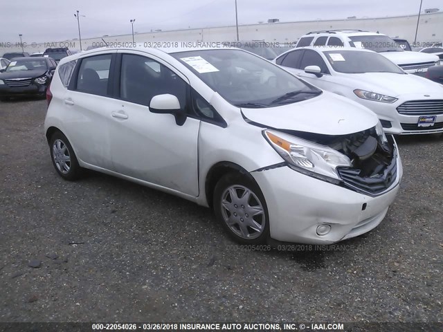 3N1CE2CP0EL387178 - 2014 NISSAN VERSA NOTE S/S PLUS/SV/SL WHITE photo 1