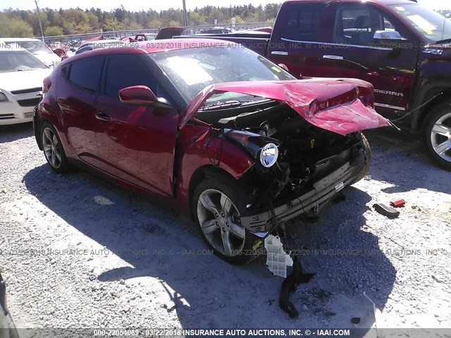 KMHTC6AD6EU213460 - 2014 HYUNDAI VELOSTER RED photo 1