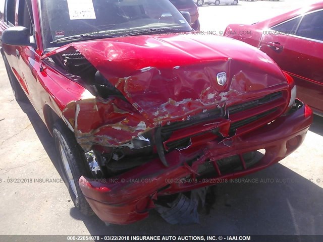 1D4HR38N73F515642 - 2003 DODGE DURANGO SPORT RED photo 6